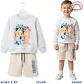 Bluey Terno Set for Kids | Boys Pullover & Shorts | AA409