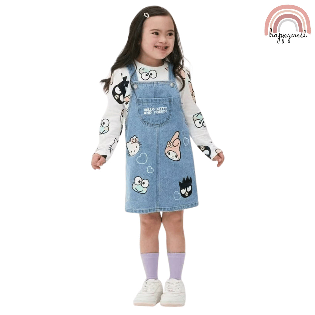 Hello Kitty Jumper Dress Terno Set for Girls (2-8Y) | AA413