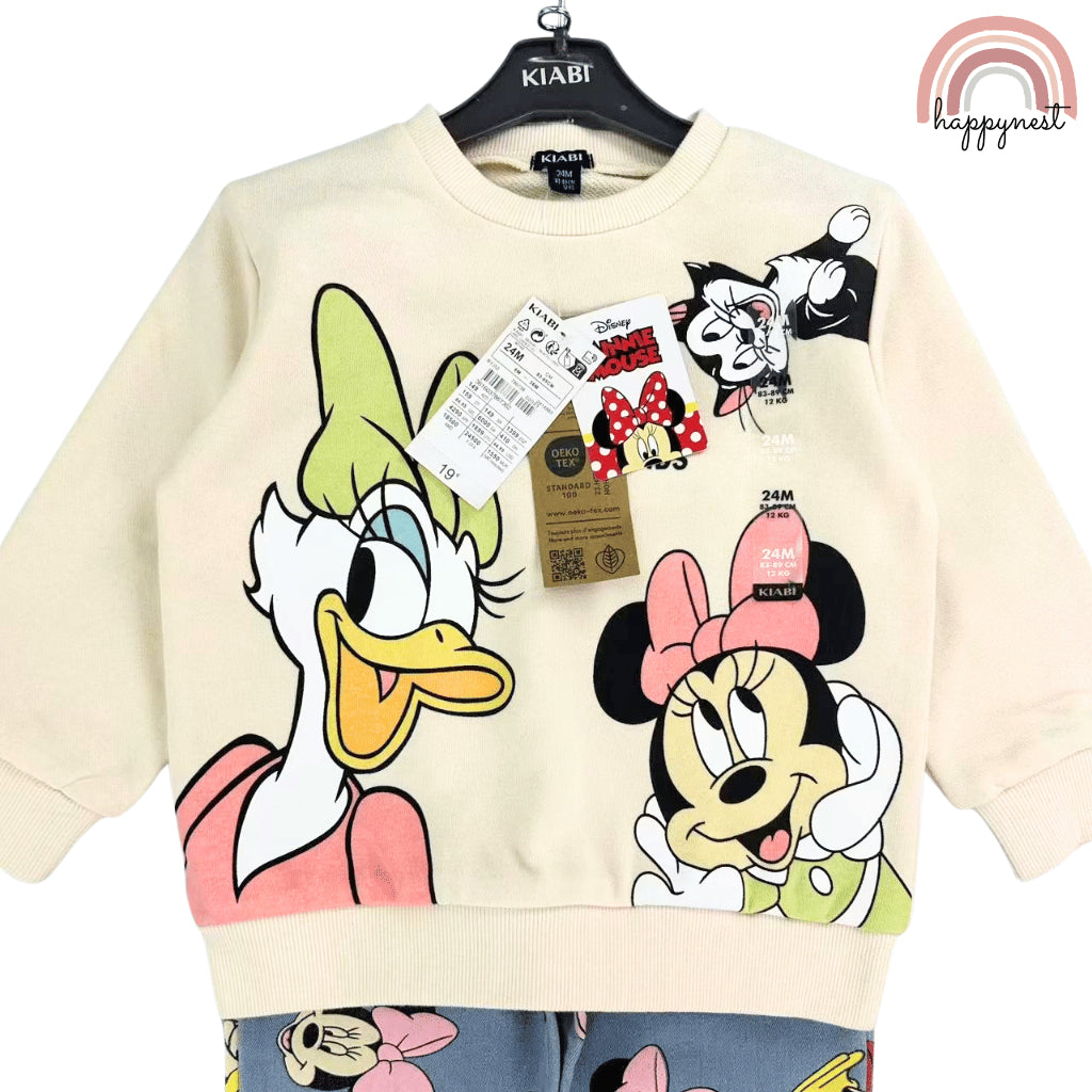 Minnie Daisy Duck Baby Terno Set Pullover & Denim Jeans (3-36M) | SS569