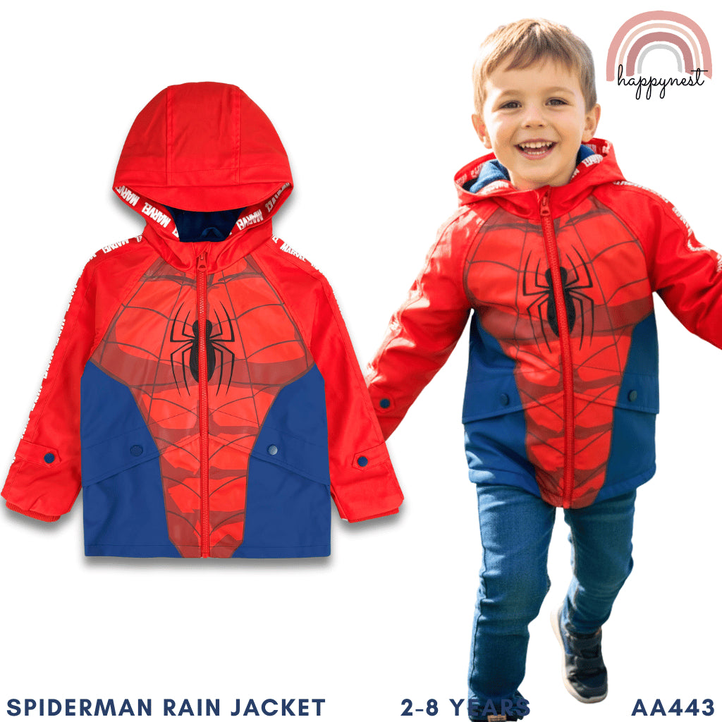 Spider-Man Rain Jacket Hoodie (2-8Y) | AA443