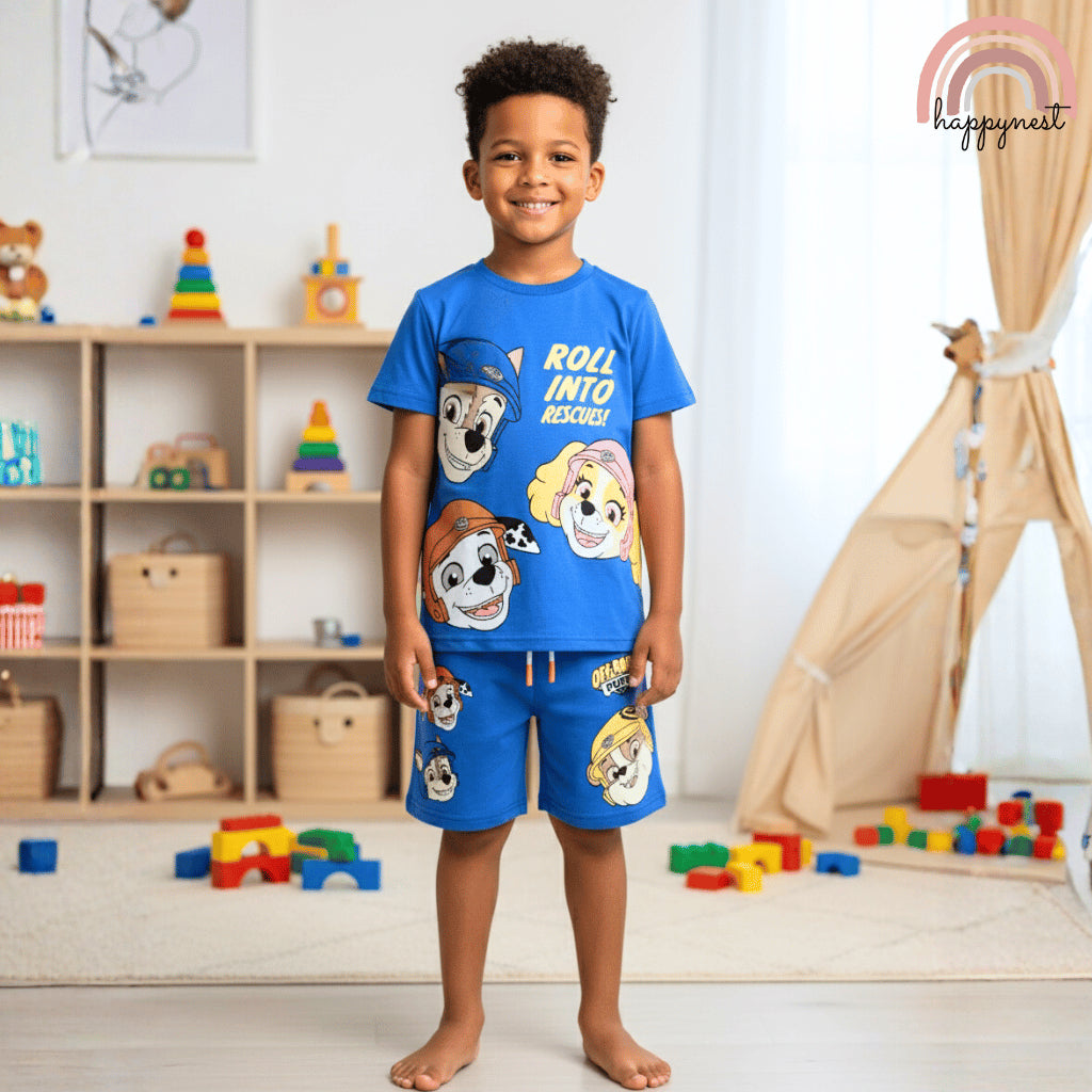 Paw Patrol Terno Set for Boys T-Shirt & Shorts (2-10Y) | AA444