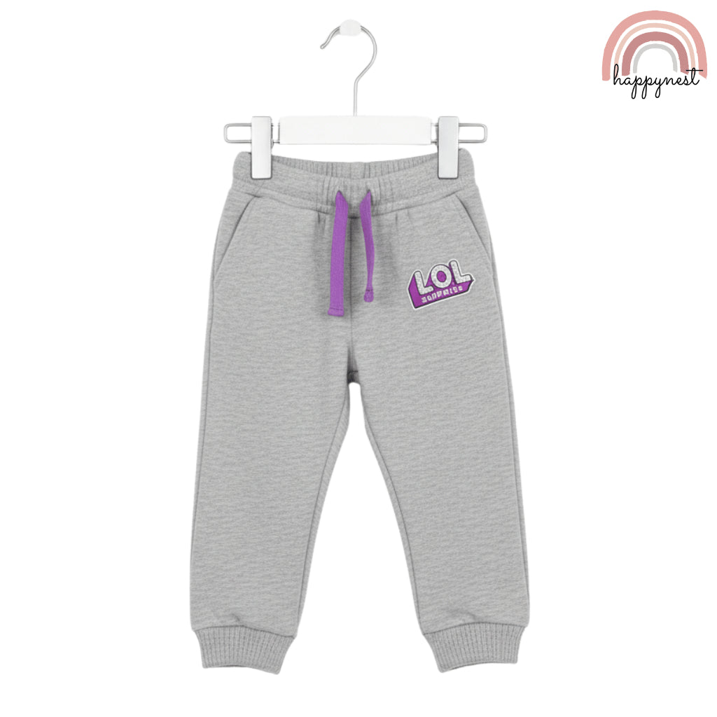 LOL Surprise! Baby Girl 2PC Set Gray Ruffle Hoodie Jogger Pants Fashion 6-36 Months SS614