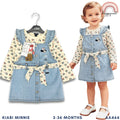 Minnie Baby Girl 2-Piece Denim Dress Set 3-36 Months – AA464