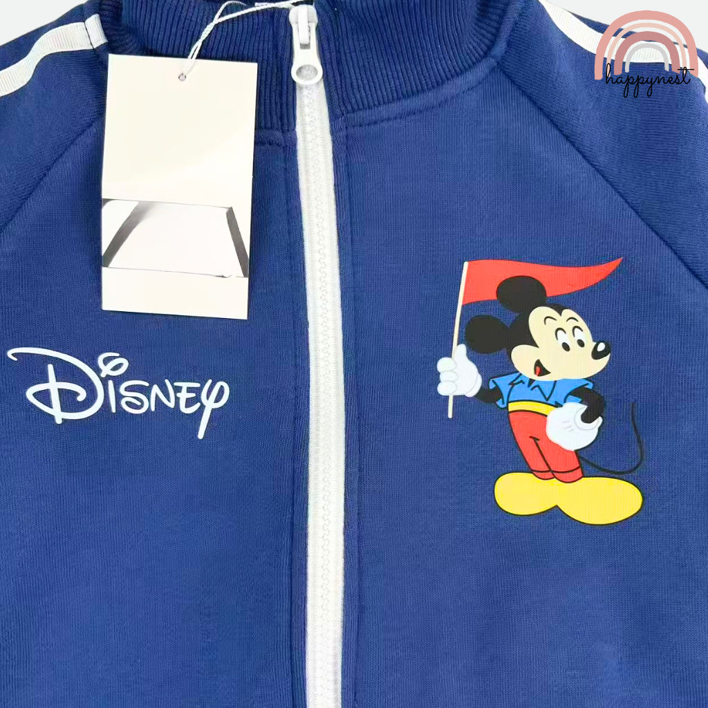 Mickey Mouse Blue Boys 2-Pc Zip-Up Tracksuit & Jogger Set | 3-12 Years (SS676)