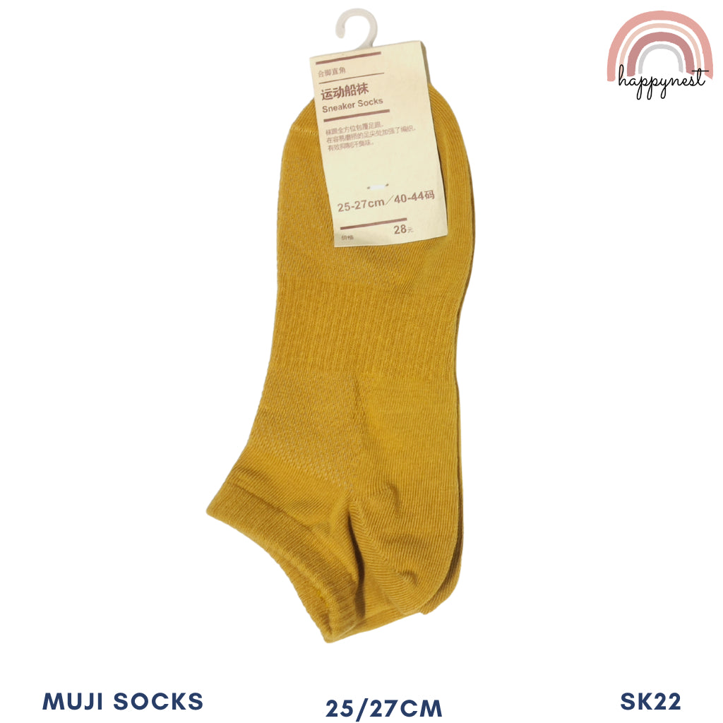 MUJ!-Style Unisex Socks High Quality Ankle Sock Plain Cotton Sock For Kids Color With Tag 4.5-7.5 US