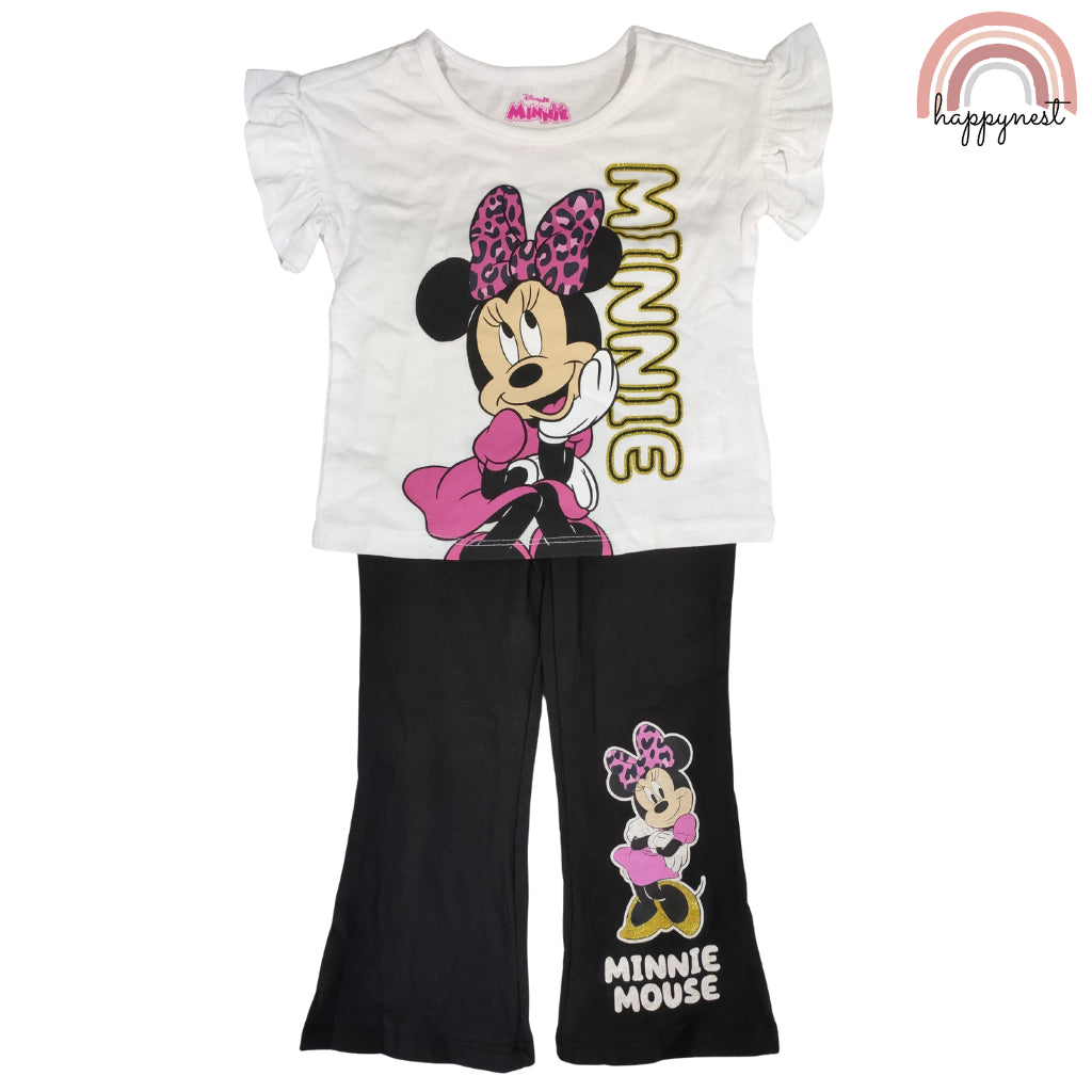Disney Minnie Mouse Leopard Bow Ruffle 2-Piece Set (2-4 Years) - AA475