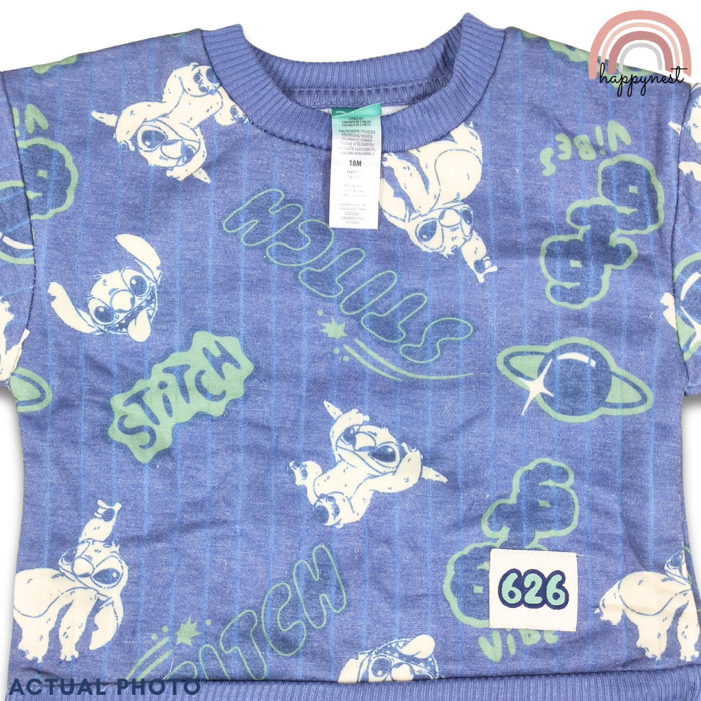 Stitch Boy 2-Pc Quilted Set | Blue Space Vibes | 18M - 6 Years | SS703