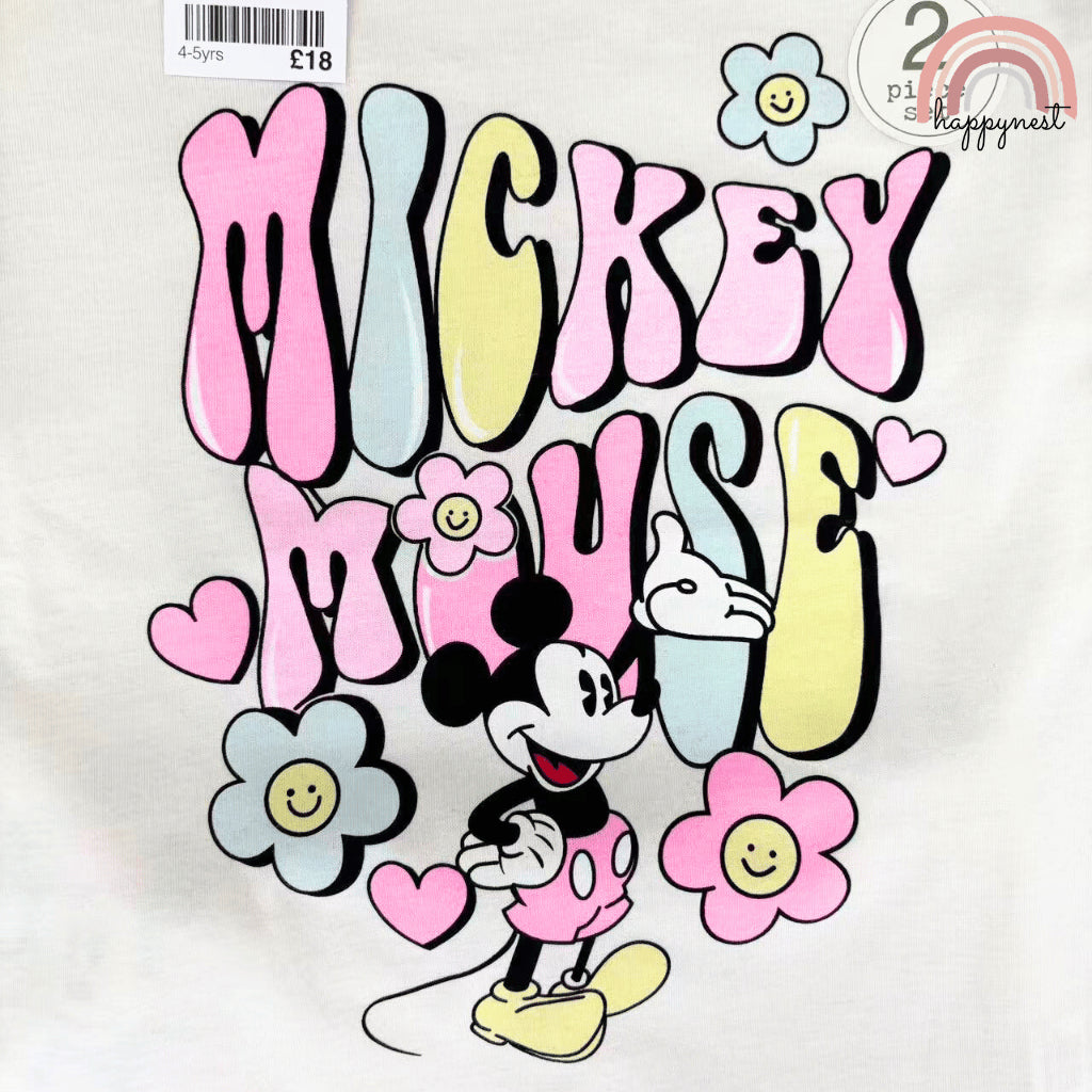 Mickey & Friends Retro 2-PC Flare Set (AA492) | 2-10 years