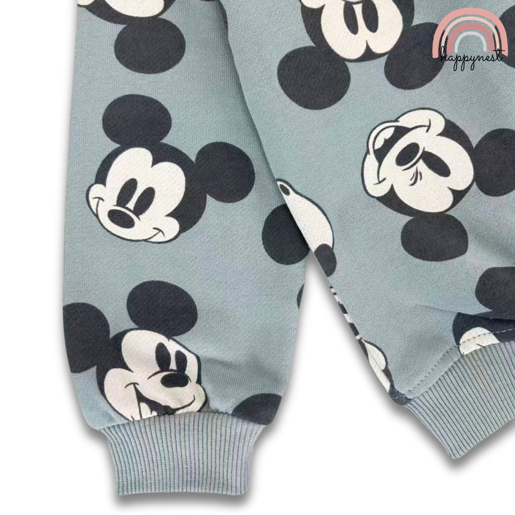 Mickey Boy OOTD Print 2-PC Sweatshirt & Joggers Set (SS694) | 2-8Y