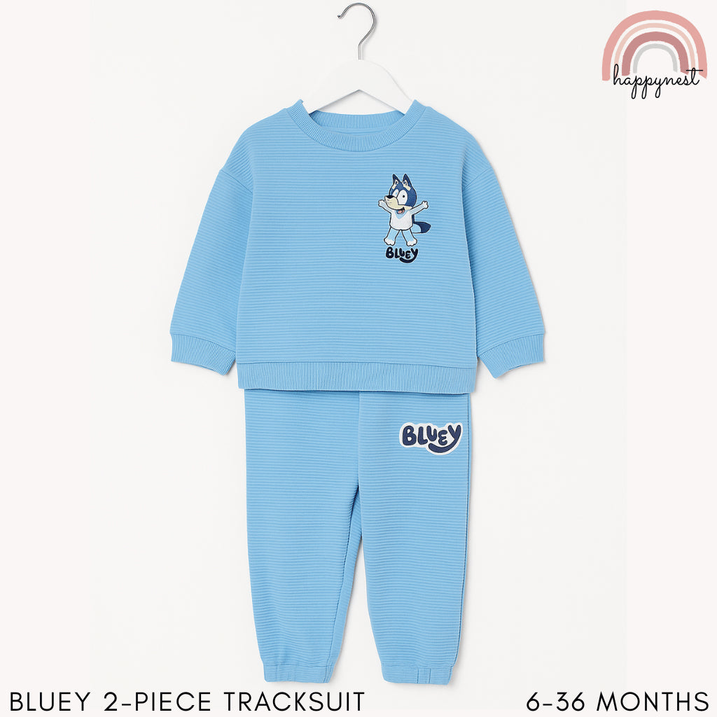 Bluey Baby & Kids 2PC Tracksuit – Sweatshirt & Jogger Pants Set | 6–36 Months (SS539)