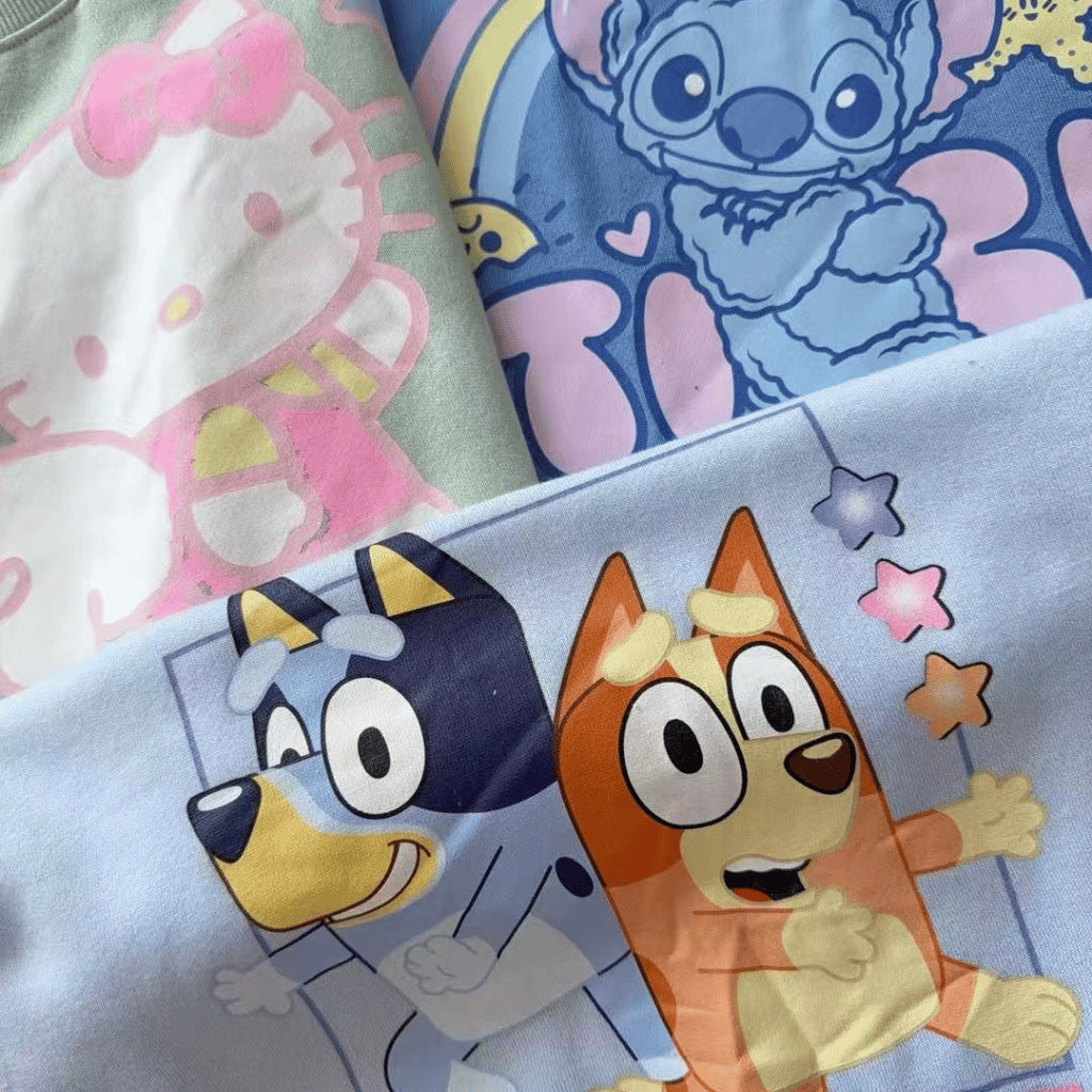 Bluey Outfit OOTD– Shirt & Shorts Set | Overruns Quality | 2–8 Years (AA299)