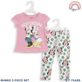 Minnie Girls Pink Tee & Floral Leggings Set 2–7Y  Soft Cotton AA305