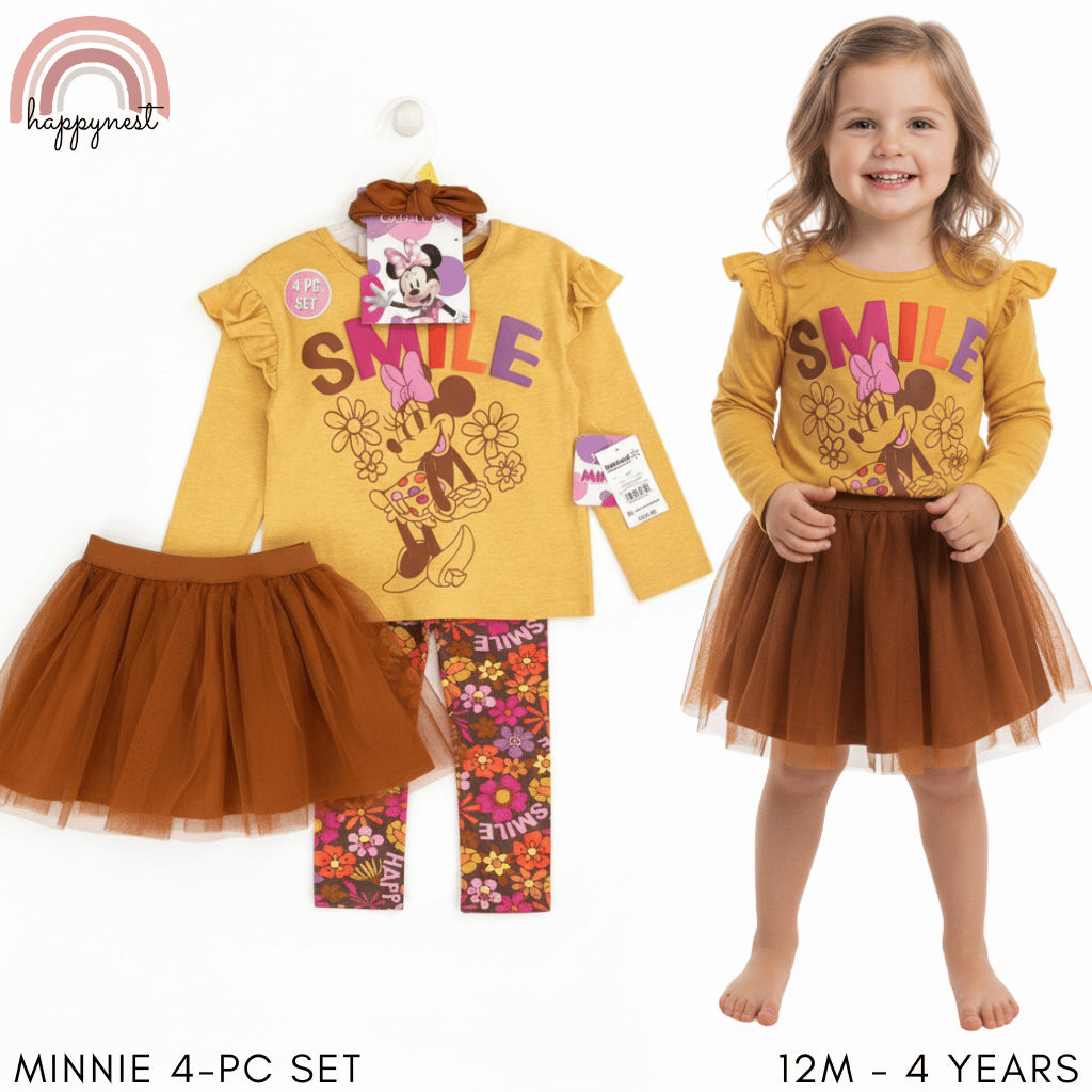 MINNIE TUTU 4-PIECE SMILE SET 12 MONTHS - 5 YEARS (SS556)