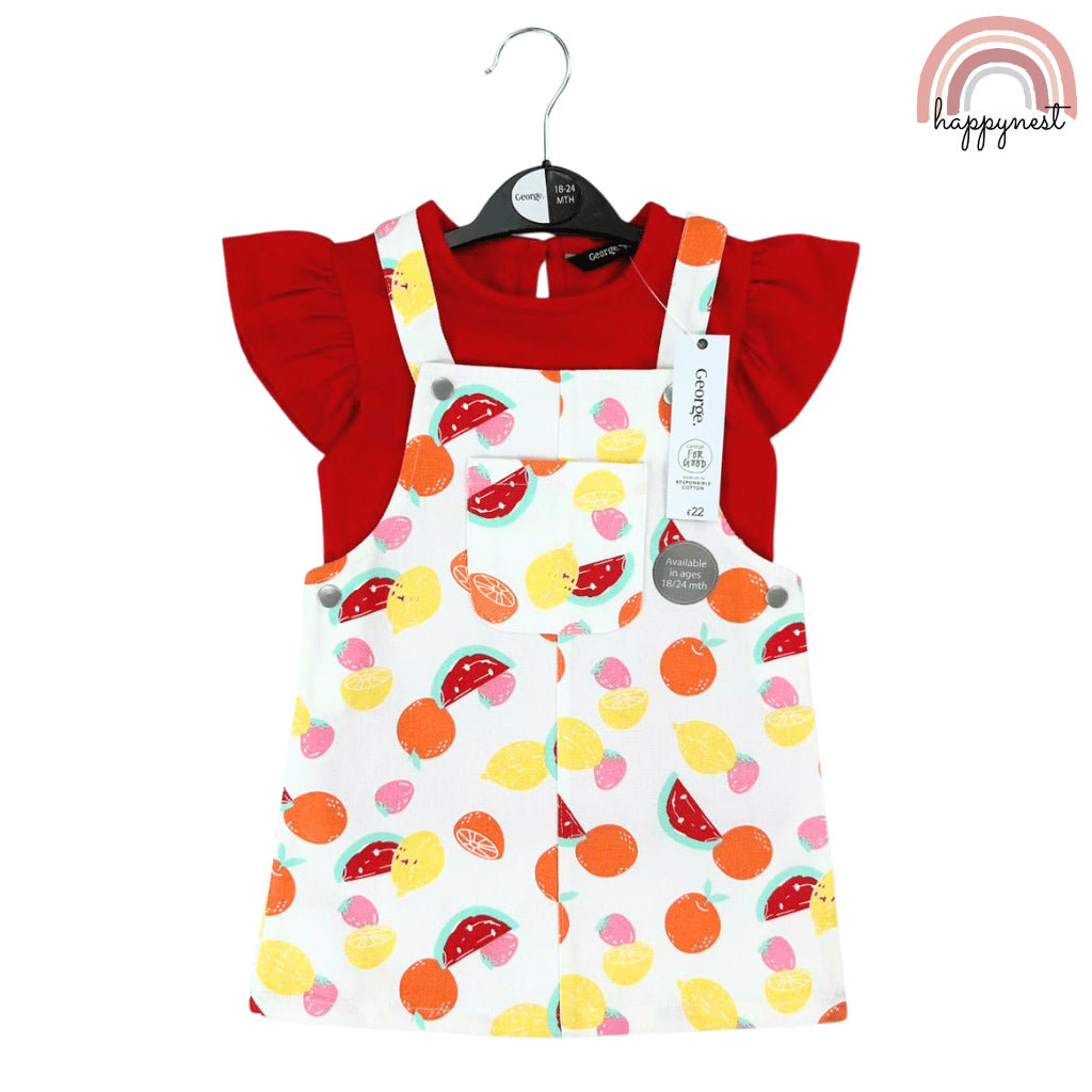 George Baby Jumper 2-Piece + Ruffle Sleeve Shirt Set (3–36 Months) | AA360
