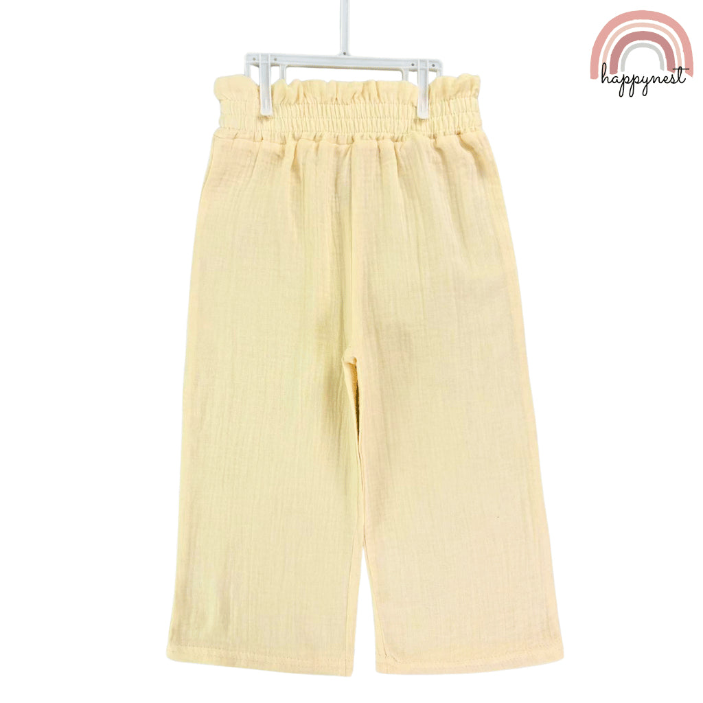 Rachel Zoe 3-Piece Yellow Baby Set with Embroidered Top, Pants & Bag (2–4 Years) | AA365