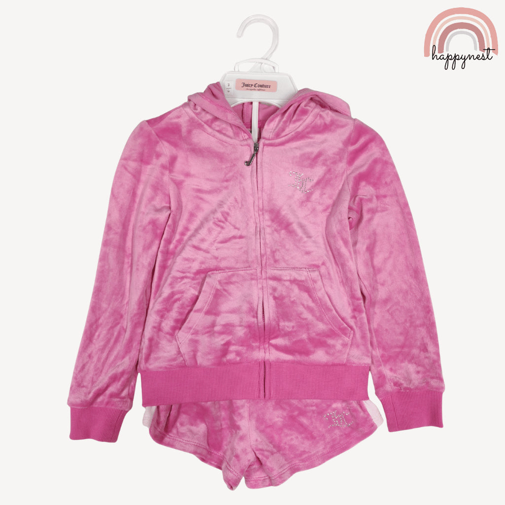 Juicy Couture Velour Hoodie & Shorts Set for Girls 4-12Y SS587