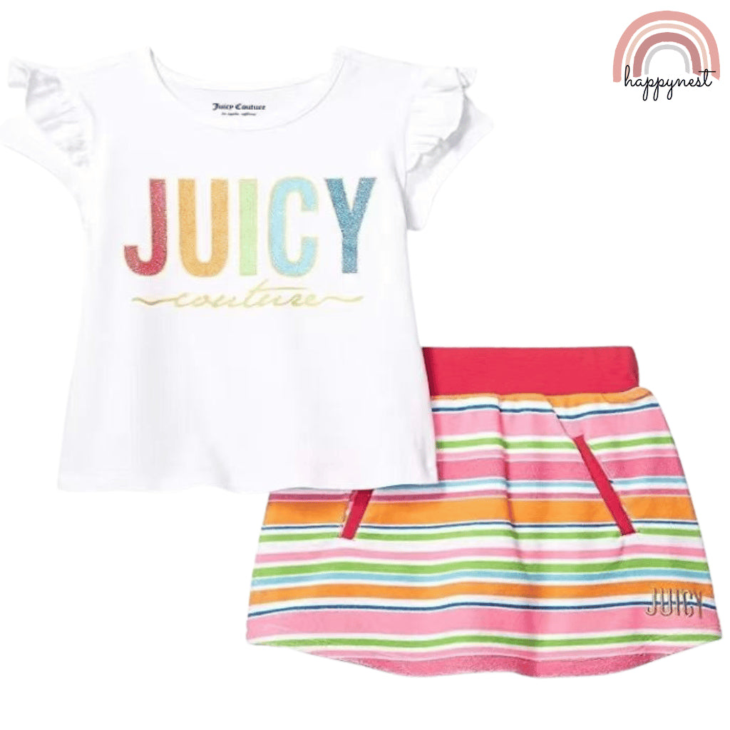 Juicy Couture Terno Set for Girls T-Shirt & Skirt (2-10Y) | AA412