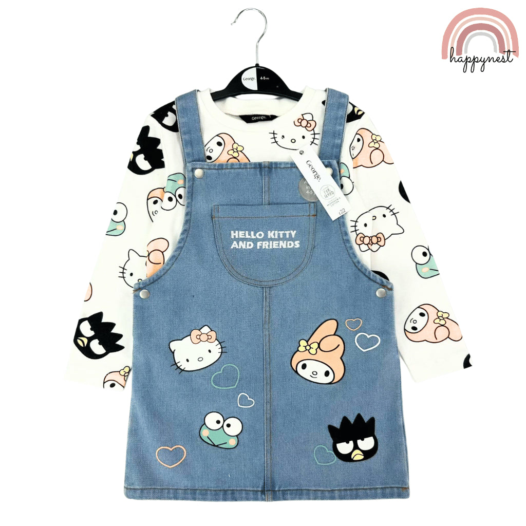 Hello Kitty Jumper Dress Terno Set for Girls (2-8Y) | AA413