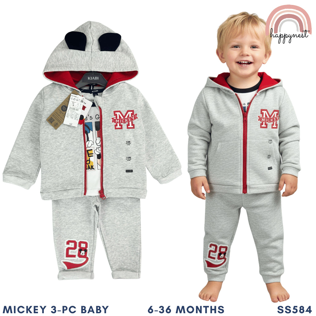 Mickey Mouse 3-PC Baby Boy Terno Jacket Set (6-36M) | SS584