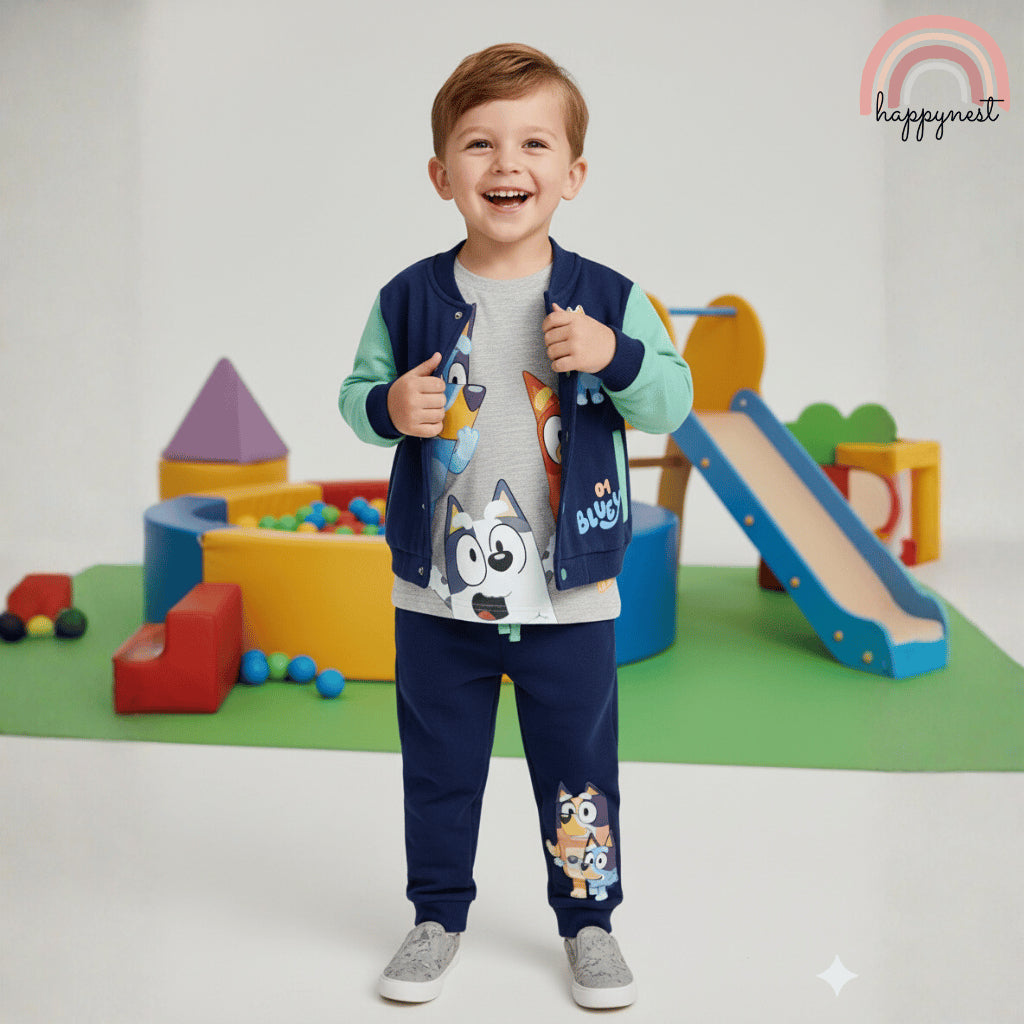 Bluey 3-PC Terno Jacket Set for Kids Boys (2-4Y) | SS566
