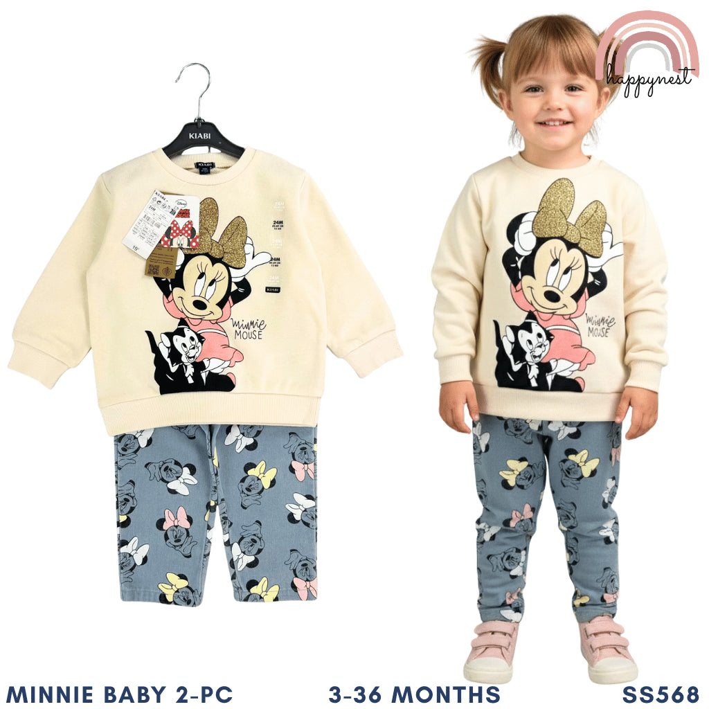 Minnie Mouse Baby OOTD Terno Set (3-36M) | SS568