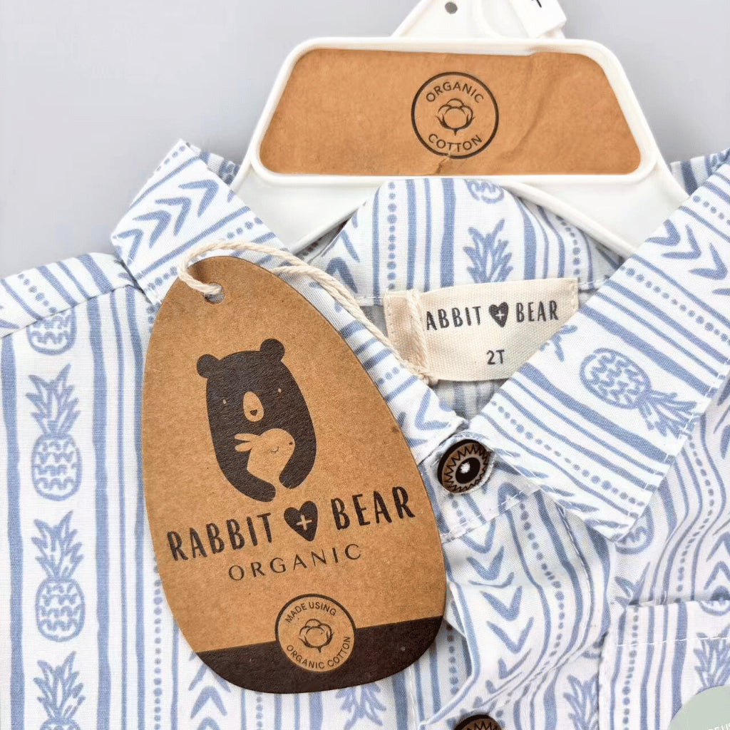 Rabbit Bear 3-PC Terno w/ Cargo Shorts & Hat (1-4Y) | AA437