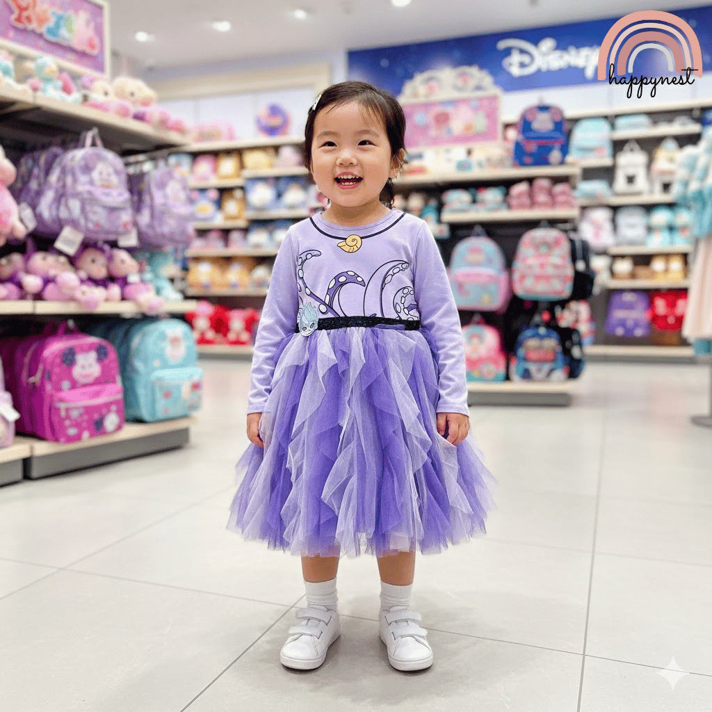 Disney Ursula Villain Tulle Dress for Girls (4-14Y) | AA435