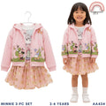 Disney Minnie Mouse 3-PC Tulle Skirt Terno Set (2-6Y) | AA434