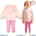 Barbie 2pc Terno Set for Kids Girls Cotton Sweater & Ribbed Leggings Pink 2-8Y SS625