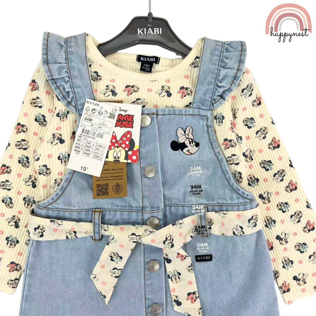 Minnie Baby Girl 2-Piece Denim Dress Set 3-36 Months – AA464