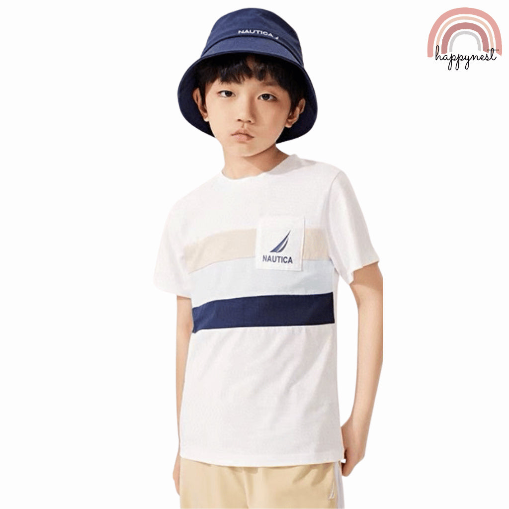 Nautica Boys 2-Piece Shirt & Shorts Summer Set (2–10 Years) | AA355
