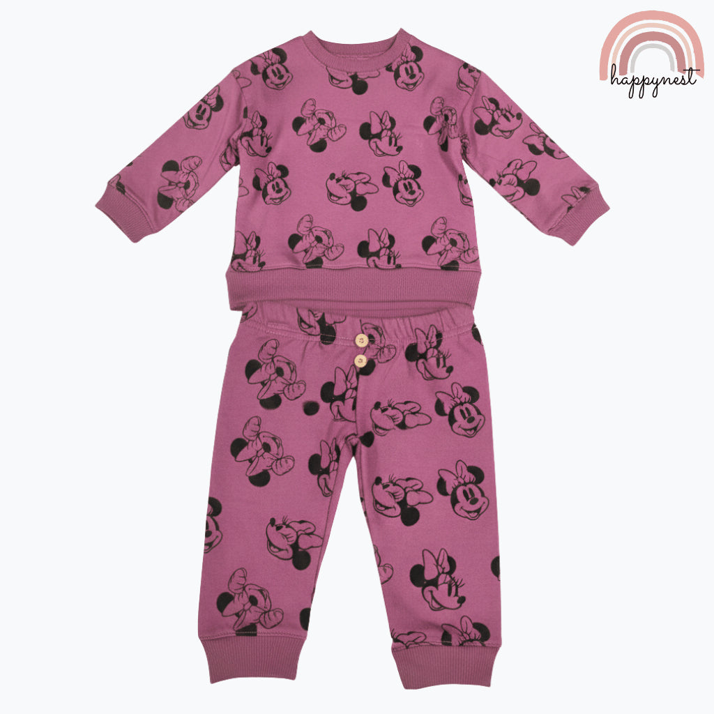 Minnie Mouse Pink Sweatshirt & Joggers Set for Girls 12-24M SS585