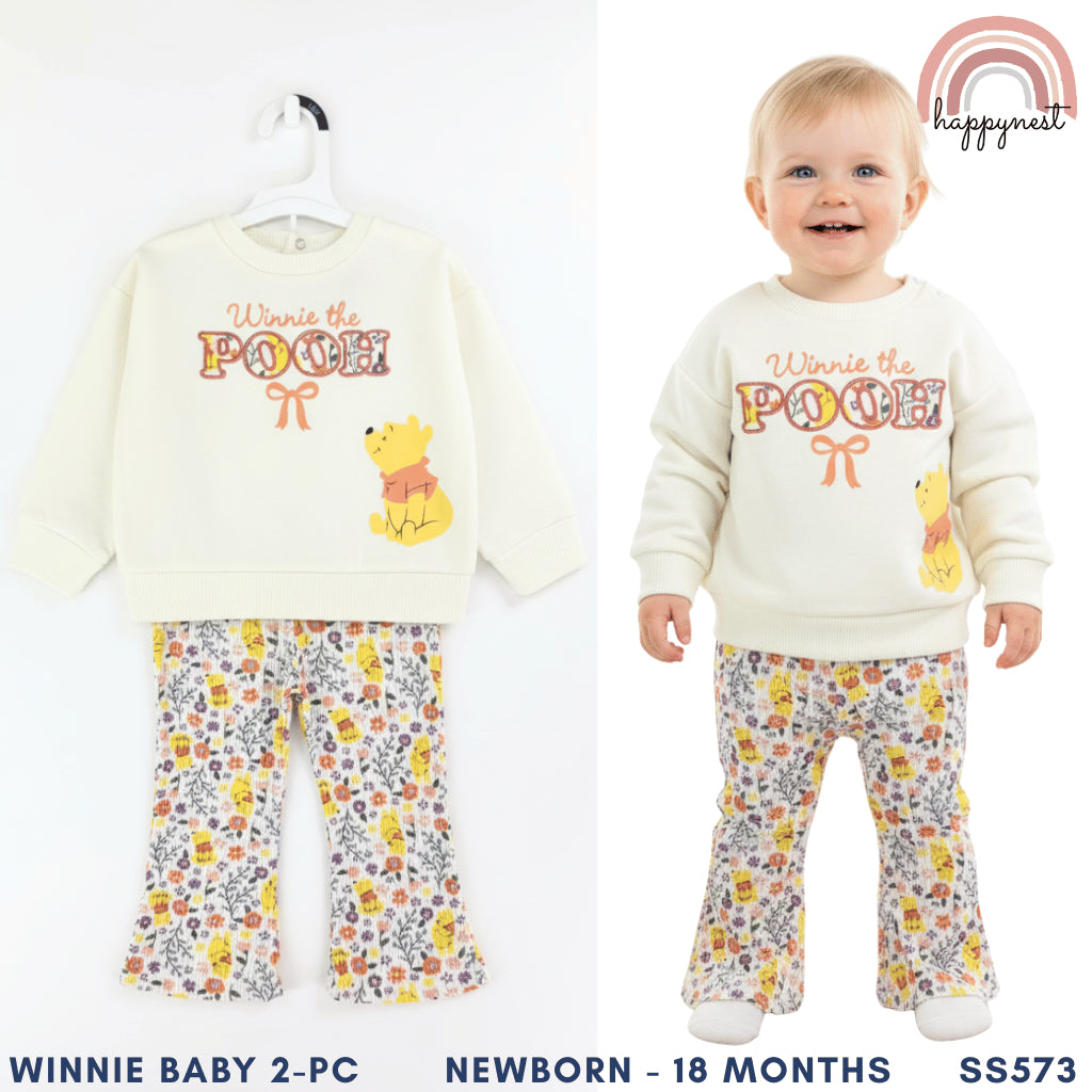 Winnie the Pooh Baby Terno Set for Girls (Newborn-18M) | SS573