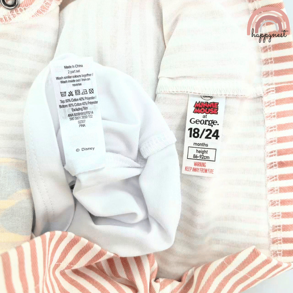 Minnie Mouse Baby Jumper Terno Set (3-36M) | AA428