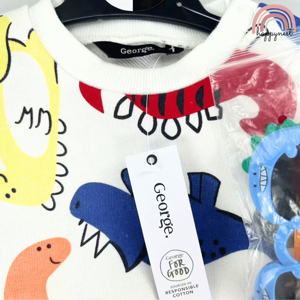 George Dino 3-PC Terno Set Pullover & Pants (3-36M) | SS579