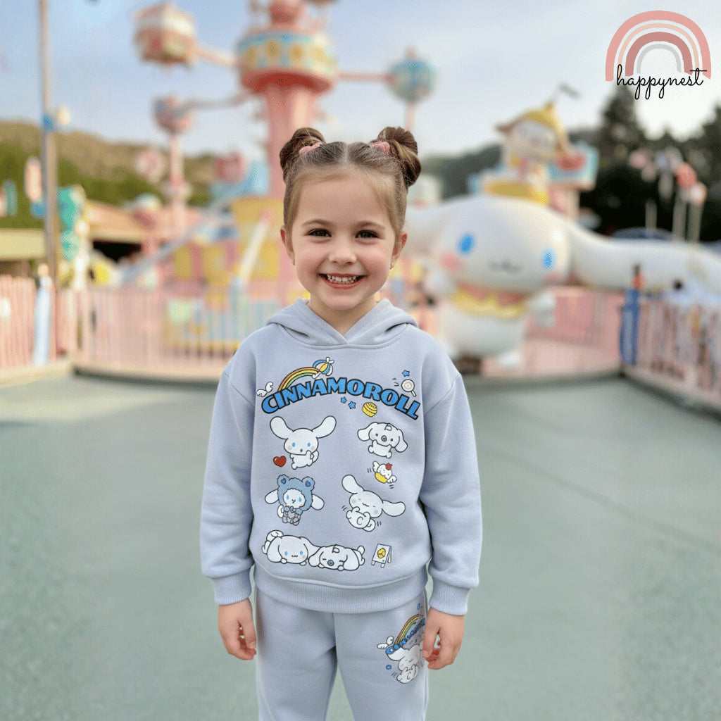 Cinnamoroll Hoodie Terno Set for Girls (2-8Y) | SS617