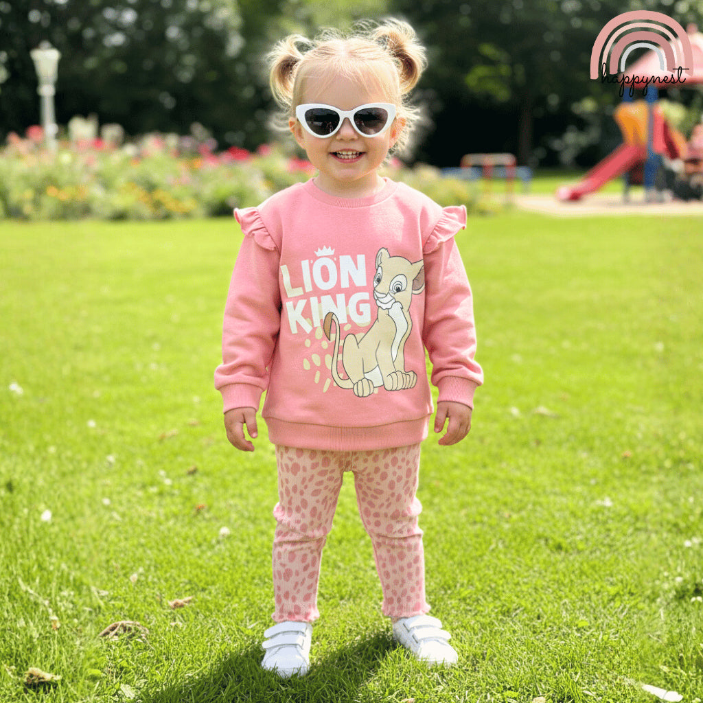 Baby Girl Lion King Pink Terno Set w/ Sunnies (3-36M) | SS590