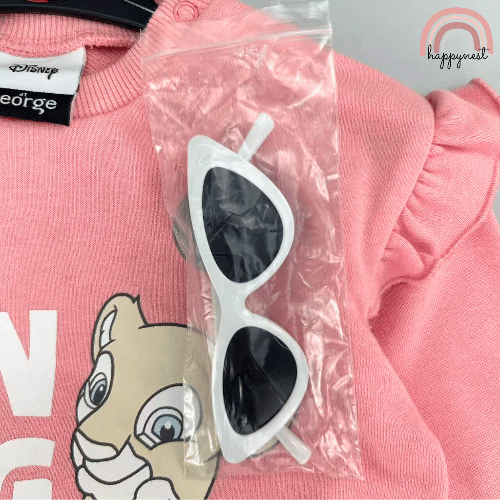 Baby Girl Lion King Pink Terno Set w/ Sunnies (3-36M) | SS590