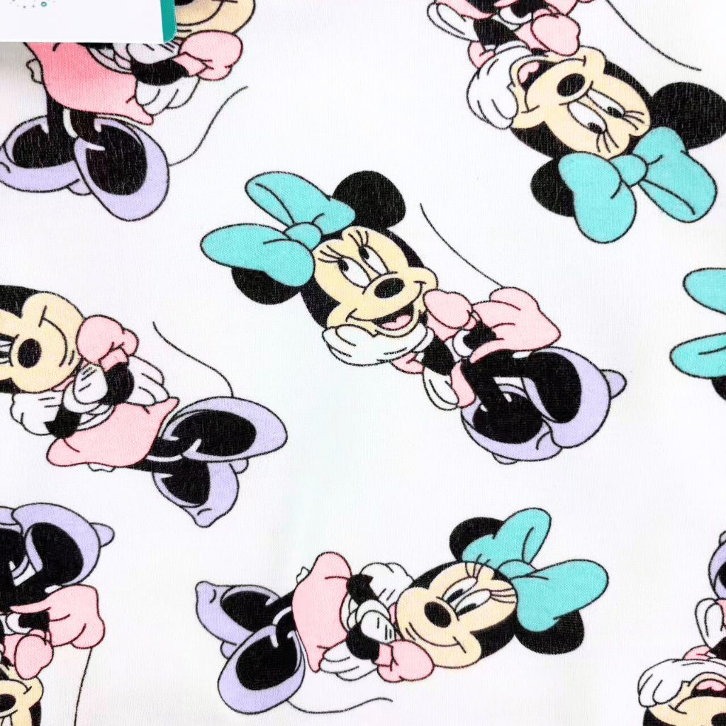 Minnie Baby Girl OOTD 2PC Set White Pink Teal Hoodie Jogger Pants 6-36 Months SS613