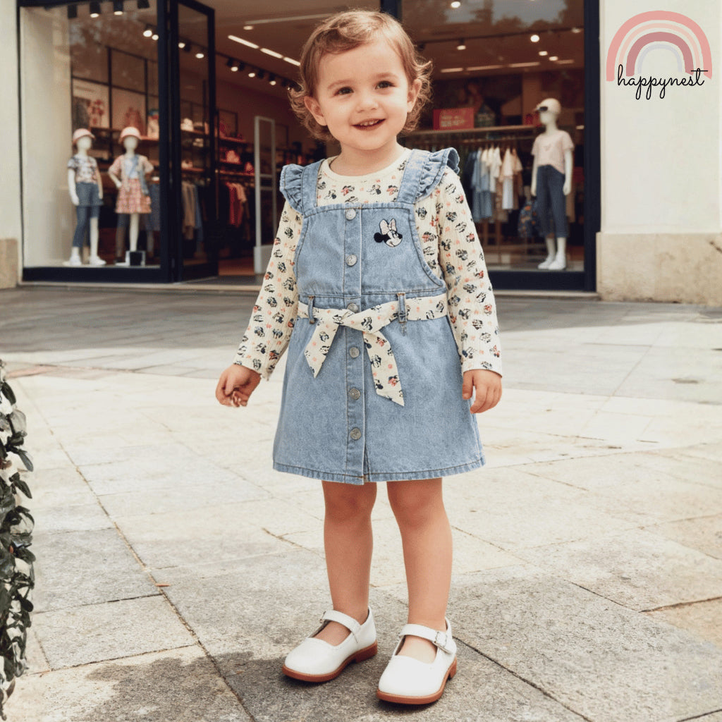 Minnie Baby Girl 2-Piece Denim Dress Set 3-36 Months – AA464