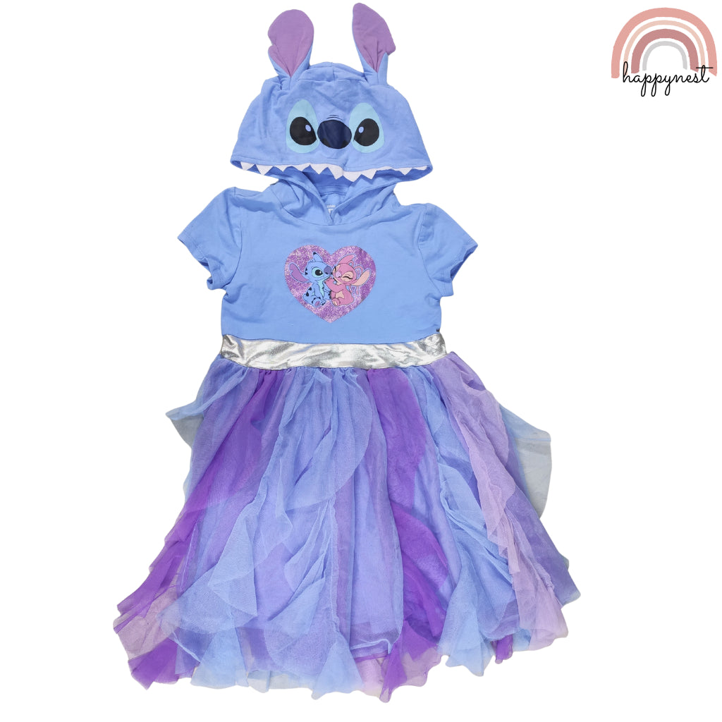 Stitch & Angel Hooded Ruffle Tulle Dress - D3