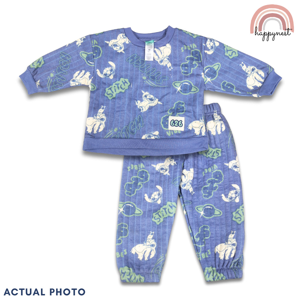 Stitch Boy 2-Pc Quilted Set | Blue Space Vibes | 18M - 6 Years | SS703