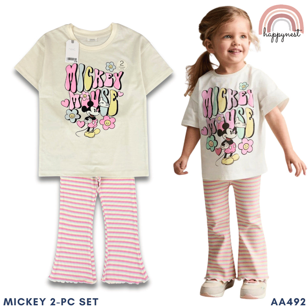 Mickey & Friends Retro 2-PC Flare Set (AA492) | 2-10 years