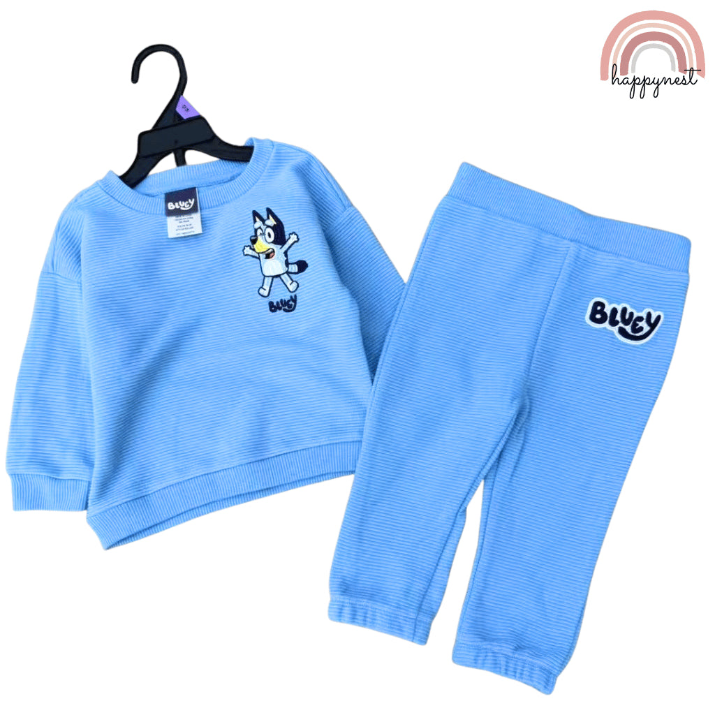 Bluey Baby & Kids 2PC Tracksuit – Sweatshirt & Jogger Pants Set | 6–36 Months (SS539)