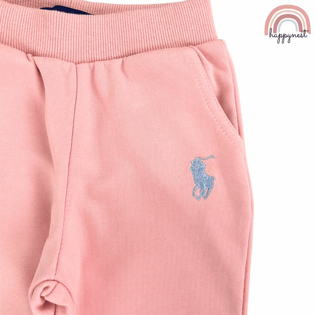 Polo Girls Tracksuit – Floral Sweatshirt & Jogger Pants Set | Overruns Quality | 2–8 Years (SS524)