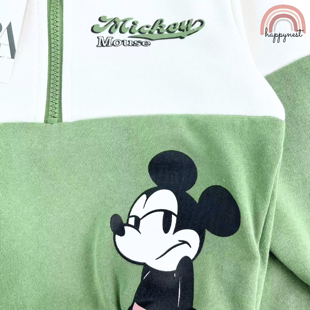Mickey Green Tracksuit Set (SS260) – For Boys 2-8 Years Old