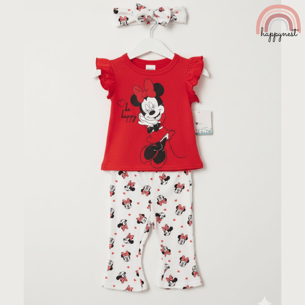 Minnie Mouse 3-Piece Terno Set for Baby Girls (3-24M) AA404