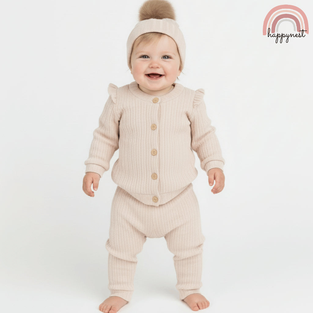 Rachel Zoe 3-PC Knit Outfit for Baby Girls 3-9M AA386