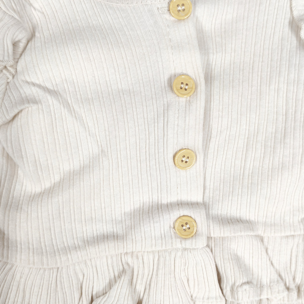 Baby 3-Piece Set Rachel Zoe Peplum Cardigan, Leopard Pants & Turban Hat Set 3-9M AA390