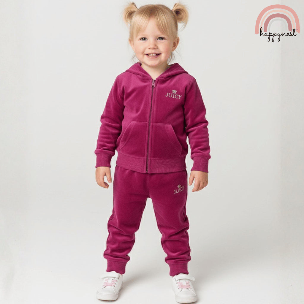 Juicy Couture Pink Tracksuit Girl OOTD (SS586) 12 Months to 7 Years